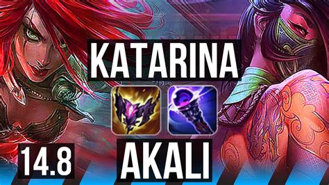 Katarina Vs Akali Mid Winrate Solo Kills K Dmg Br