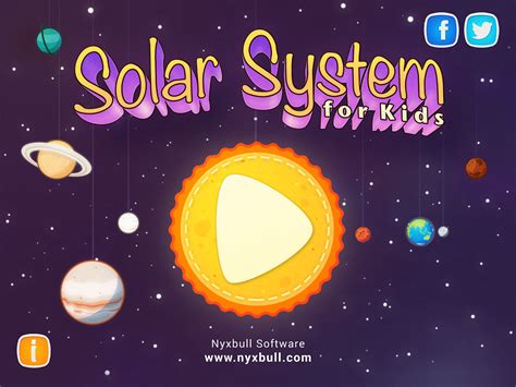 Solar System Educational App For Kids On Behance