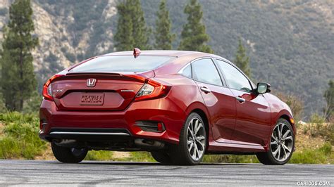 For 2019, honda added several standard features, updated the exterior styling for the sedan and coupe models, and introduced a new sport. 2020 Honda Civic Sedan Touring - Rear Three-Quarter | HD ...