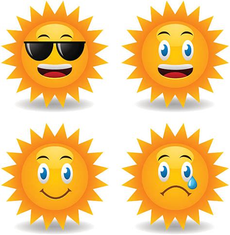Royalty Free Sun Face Clip Art Vector Images And Illustrations Istock