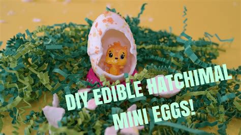 How To Make Your Own Edible Hatchimal Style Mini Eggs Youtube