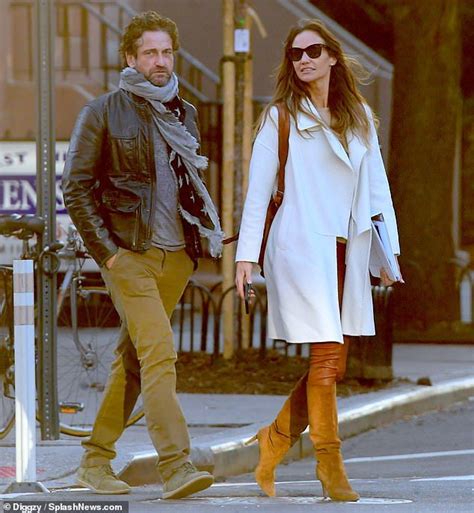 Gerard Butler Enjoys A Lunch Date With On Off Girlfriend Morgan Brown