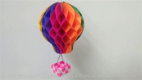 How To Make Honeycomb Ballhot Air Balloon Diy Home Decoration Ideas