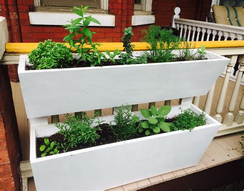 Herb Planter Box I Built For Our Apartment Gardening