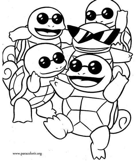 Maybe you would like to learn more about one of these? Pokemon Squirtle Squad Coloring Pages | pokeman ...