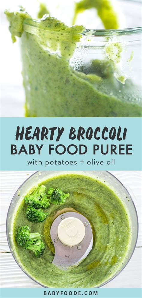 Weaning away from milk) are best fed cooked vegetable purees mixed with milk or baby cereal only for their first month. The Best Broccoli Baby Food Puree (4+ Months) - Baby Foode ...