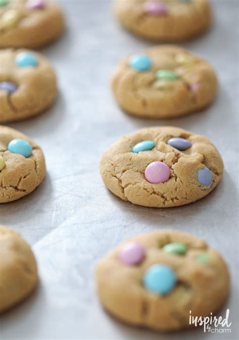 Soft Peanut Butter Cookies For Spring And Easter Recipe From Inspiredbycharm Soft Peanut