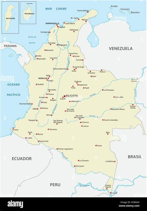 Un Mapa De Colombia