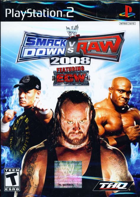 Wwe Smackdown Vs Raw 2008 2007 Playstation 2 Box Cover Art Mobygames