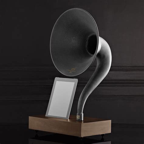 Iphone Ipad Gramophone Amplifying Speaker Horn The Green Head