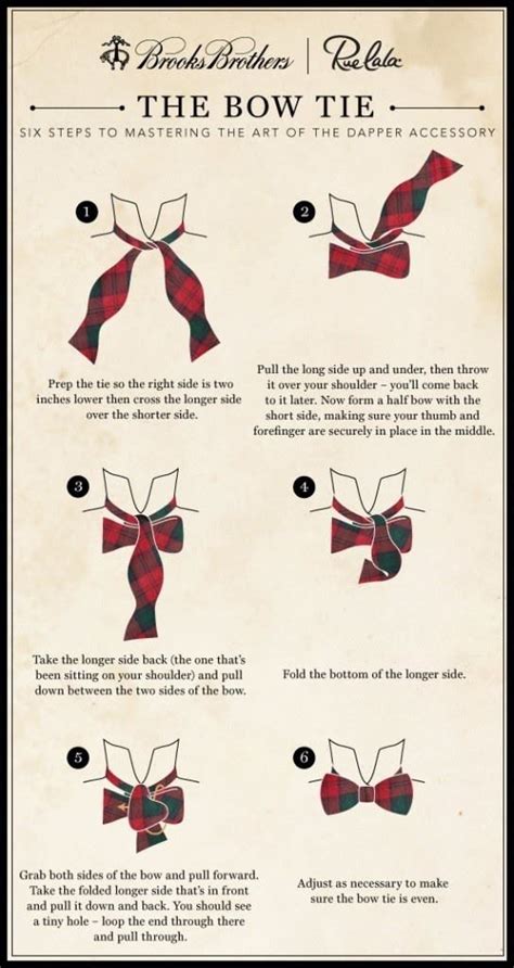 How To Tie A Bow Tie Infographic How To Video Bow Tie Tutorial Mens