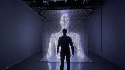 This Huge Hologram Like 3d Display Is Made Of Thousands Of Tiny Led Lights