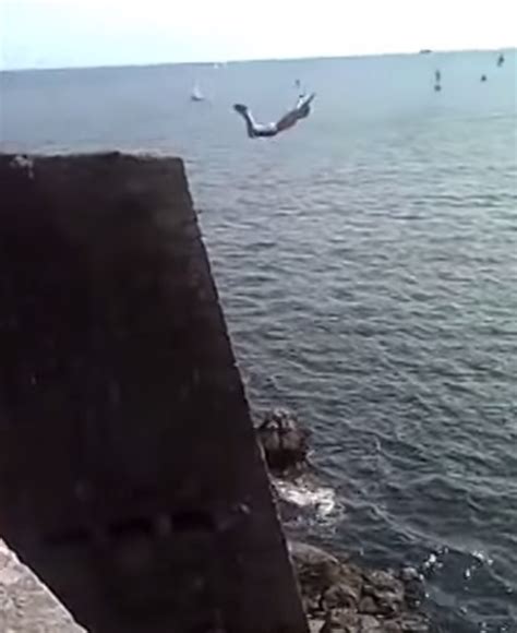 Deadly Flying Belly Flop Craze Goes Viral As Youngster Dives 65ft And