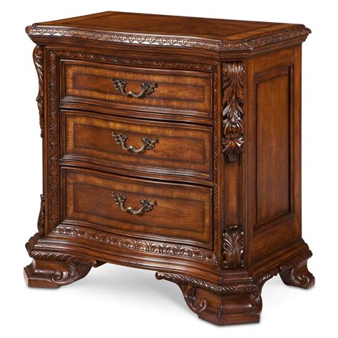 Art Furniture Old World Wood Top Bedside Chest — Grayson Living