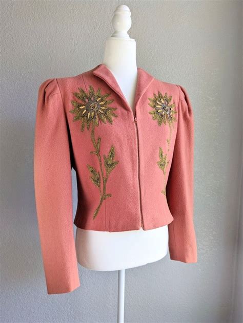 1930s 1940s Foga Fashion Originators Guild Of America Puff Sleeve Jacket 40s Outfits Fashion