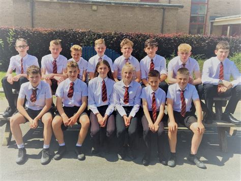 Uk High School Pupils Wales In Grey Short Trousers Boys School