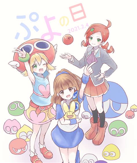 Arle Nadja Puyo Carbuncle Amitie And Andou Ringo Puyopuyo And 2