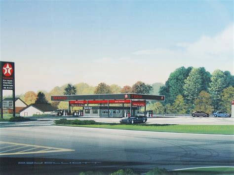Texaco Station From The 1980s Form Function Art