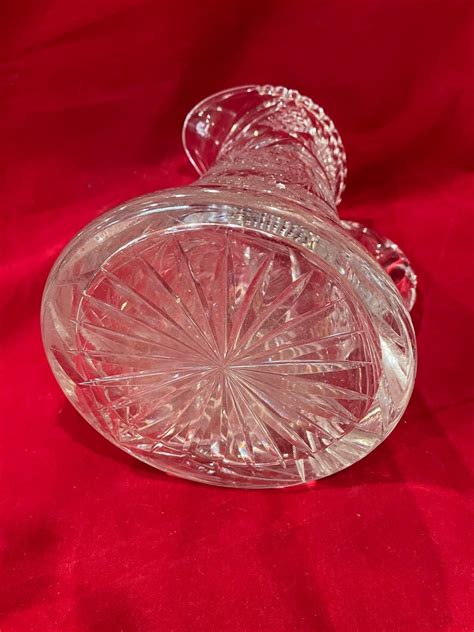 American Brilliant Period Crystal Cut Glass Pitcher Antique Etsy