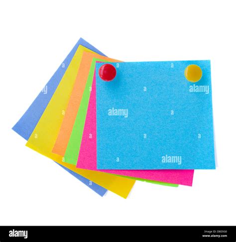 Pined Paper Notes Stock Photo Alamy