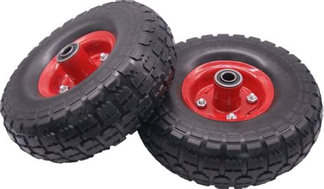 410350 4 Flat Free Hand Truck Tire On Wheel For Dolly