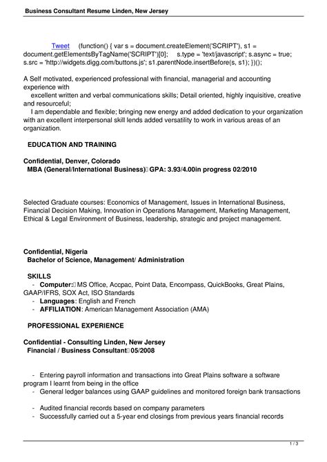 42 Business Consulting Resume Examples That You Can Imitate