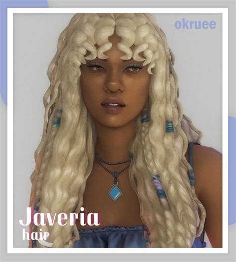 Javeria Hair Okruee Sims Hair Sims 4 Sims 4 Black Hair