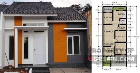 desain rumah lebar  meter panjang  meter desain rumah minimalis