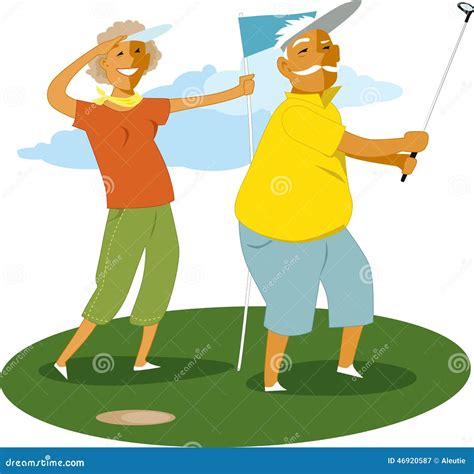 Old Man Golf Cartoon Images