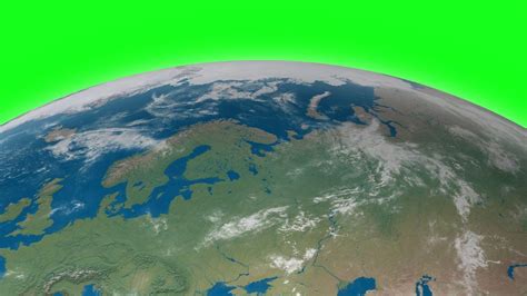 Closeup Of Earth Rotating Animated Green Screen Royalty Free Footage