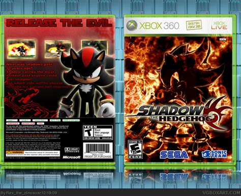 Shadow The Hedgehog Xbox 360 Box Art Cover By Rexthedinosoar