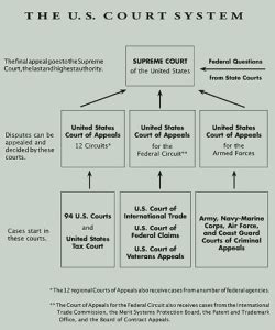 The Diagram Shows One Way That Cases Reach The Supreme Court The Diagram Is An Example Of