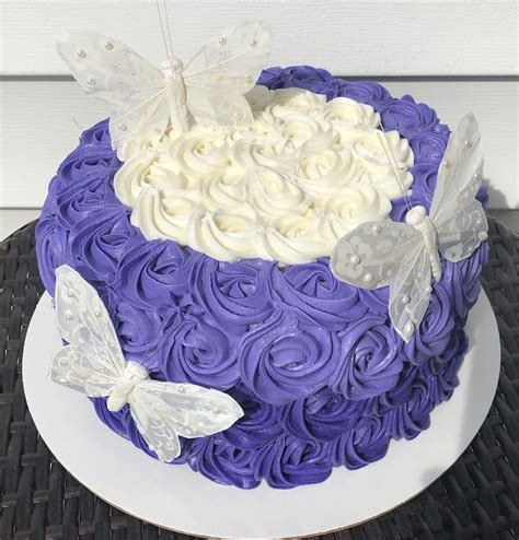 Butterfly Cake Rosette Cake Cake Butterfly Cakes