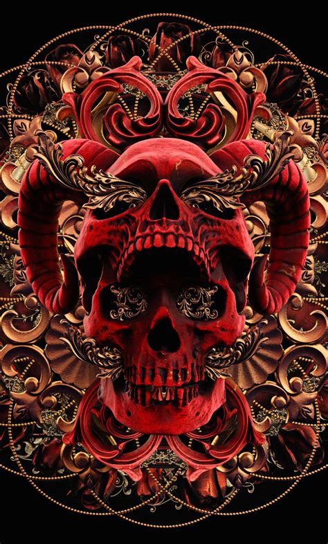 Red Skull Phone Wallpapers Top Free Red Skull Phone Backgrounds