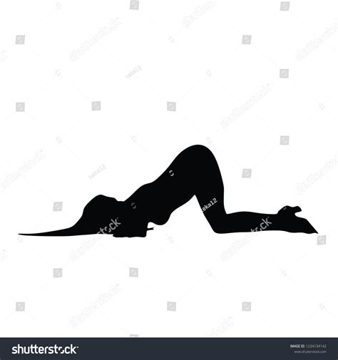 Pole Dancer Sexy Women Silhouette Black Stock Vector Royalty Free 1234134142