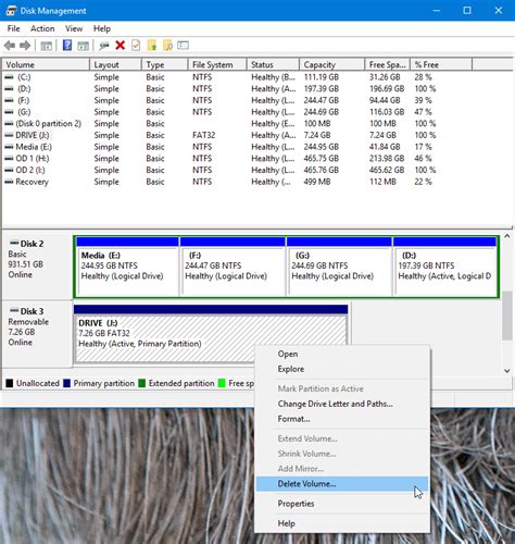 How To Partition Usb Drive In Windows 10 Create Partitions In Usb Drive