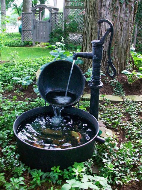 Share all sharing options for: simple-diy-water-fountain-and-pond - HomeMydesign