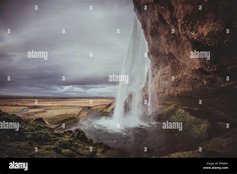 Icelandic Waterfalls And Wonders Seljalandsfoss Cascade Stock Photo
