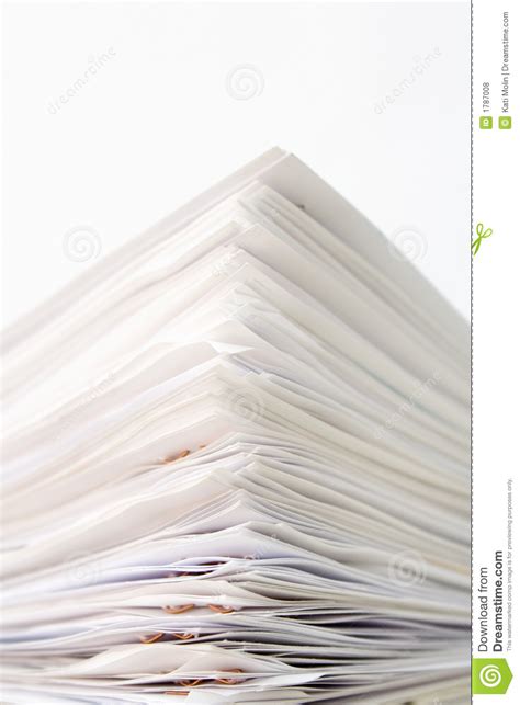 Stack Of Papers Royalty Free Stock Photos - Image: 1787008