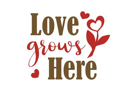 Love Grows Here Illustration Par Thelucky · Creative Fabrica