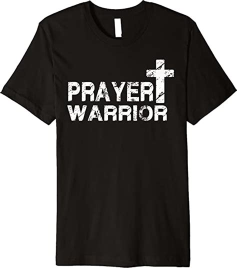 Prayer Warrior Christian Faith Distressed Cross Praying