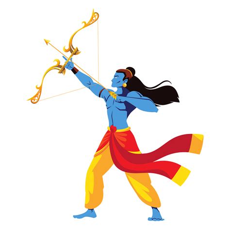 Free Shree Ram With His Bow And Arrow 18930067 Png With Transparent