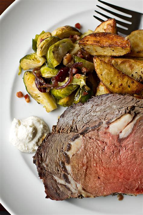 This christmas roast combines horseradish and herbs to create. Prime Rib Roast | The Cozy Apron