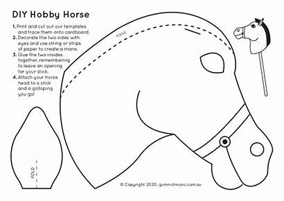 Horse Horses Galloping Template Hobby Diy Gumnut