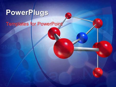 Powerpoint Template Abstract Scientific Background With Molecule