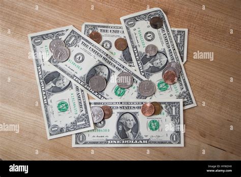 Pile Of Various American Currency Stock Photo Alamy