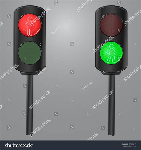 Motion Traffic Light Stop Go Vector Stock Vector Royalty Free