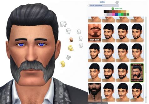 Friendly Mutton Chops By Erling1974 Sims 4 Hair