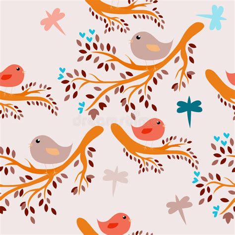 Seamless Birds Background Stock Vector Illustration Of Colorful 9937289