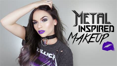 Metal Makeup Metallica Inspired Purple And Teal Makeup Tutorial Youtube
